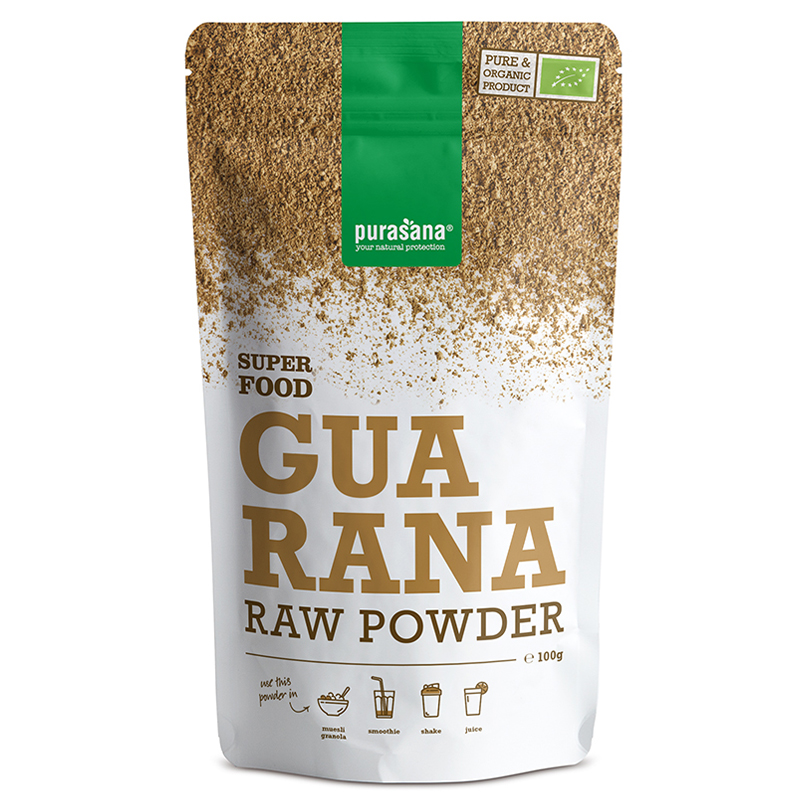 Purasana Guarana Poeder Bio 100 g Pulver