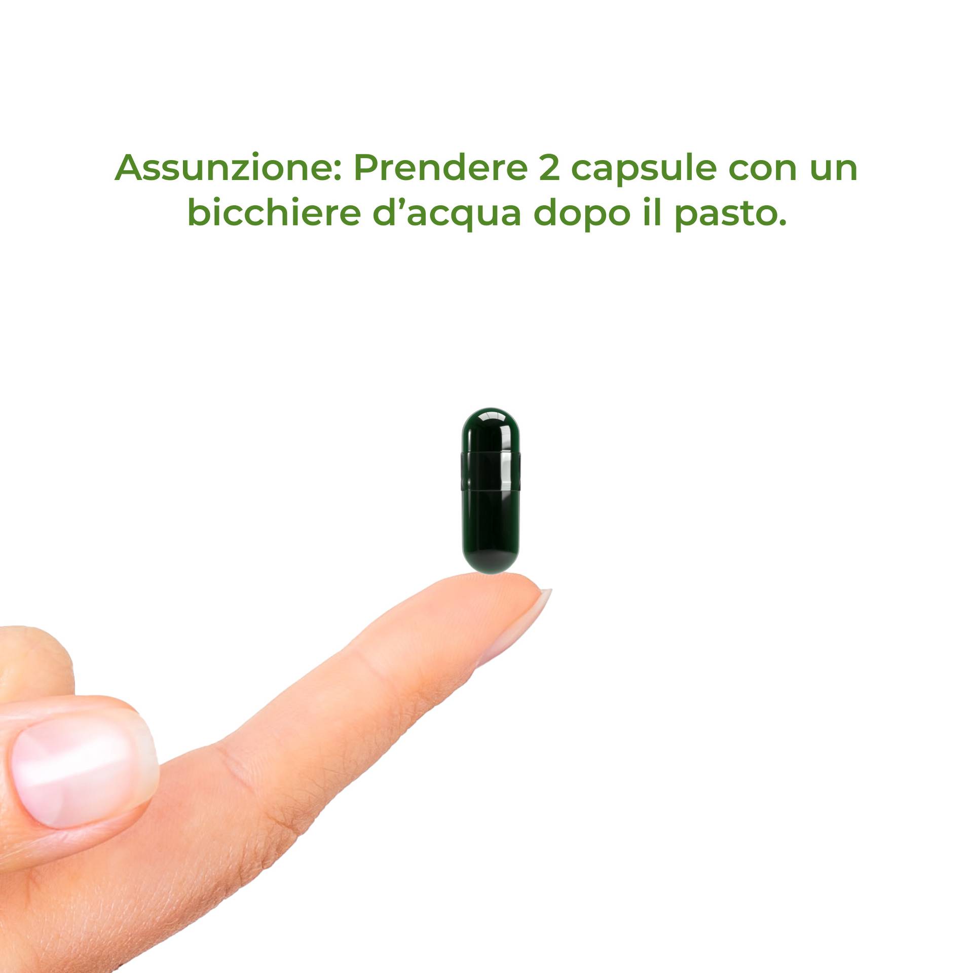 MitoBoost NAD+ Assumere due capsule con un bicchiere d'acqua dopo i pasti.