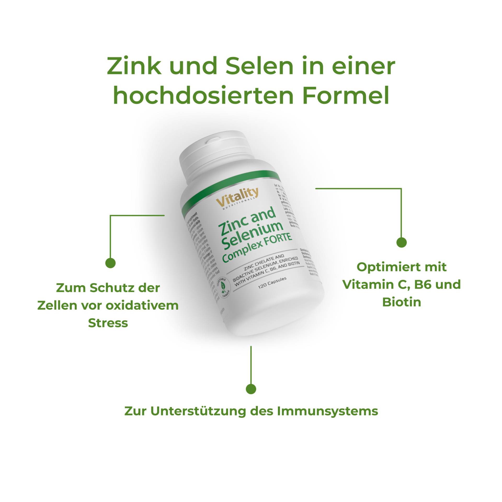 Zinc and Selenium Complex FORTE Zink und Selen in einer hochdosierten Formel 