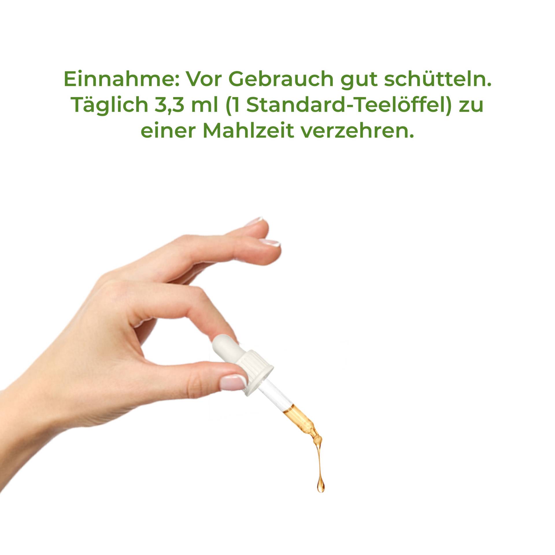 UltraPure Vegan Omega 3to1 Täglich 3,3 ml zu einer Mahlzeit verzehren.	