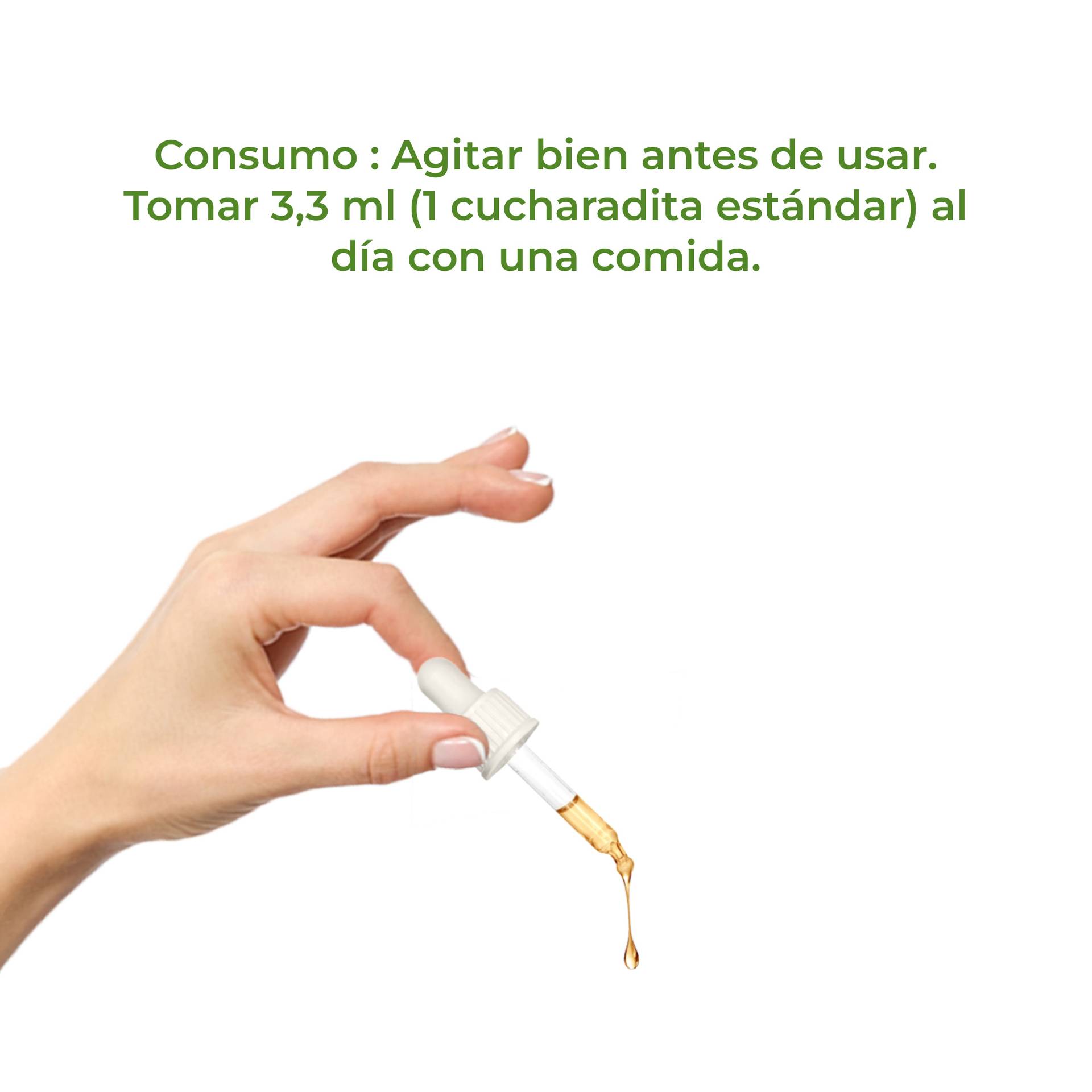 UltraPure Vegan Omega 3to1 Prendre 3,3 ml par jour de préférence au cours d’un repas. 	
