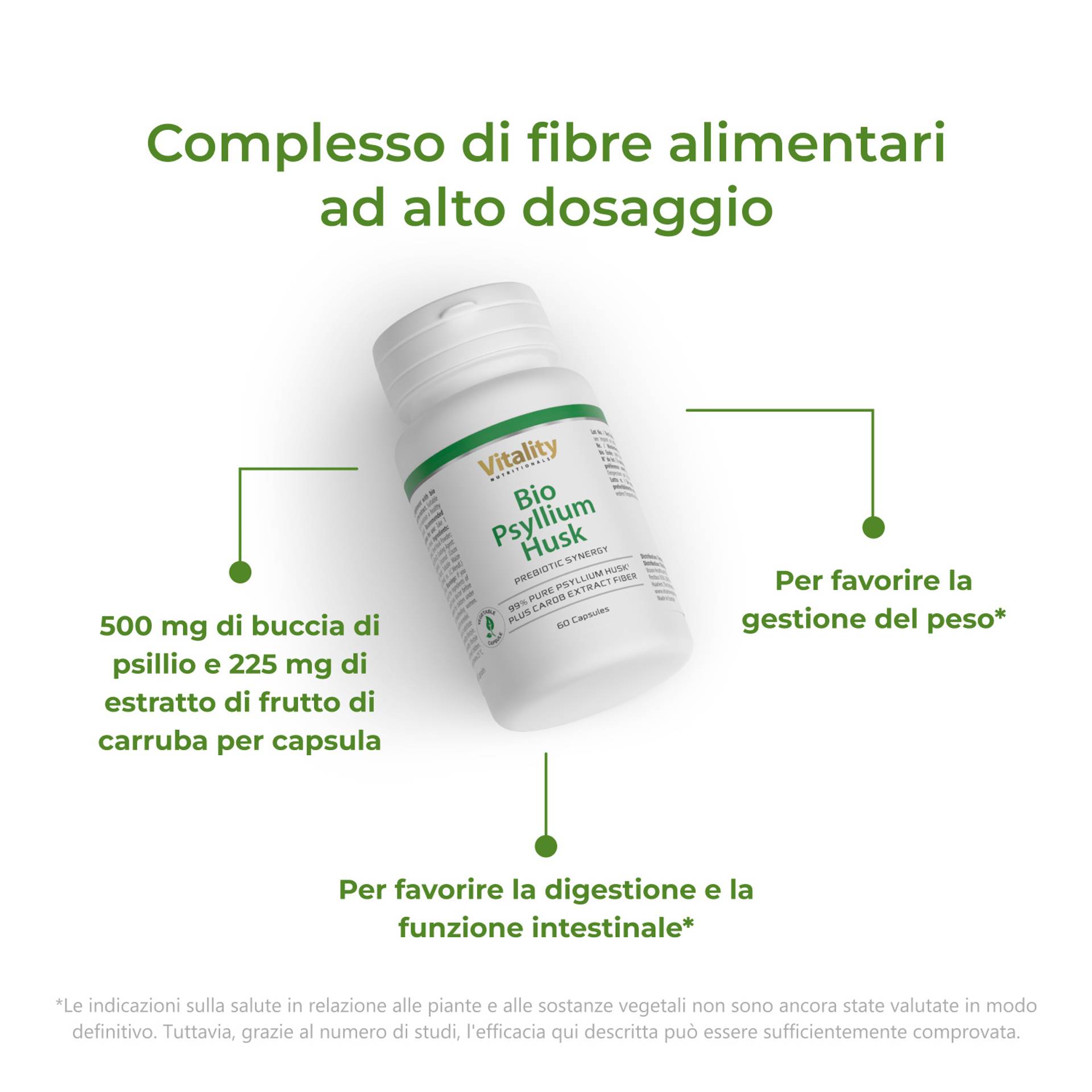 Bio Psyllium Husk Para favorecer la digestión y la función intestinal