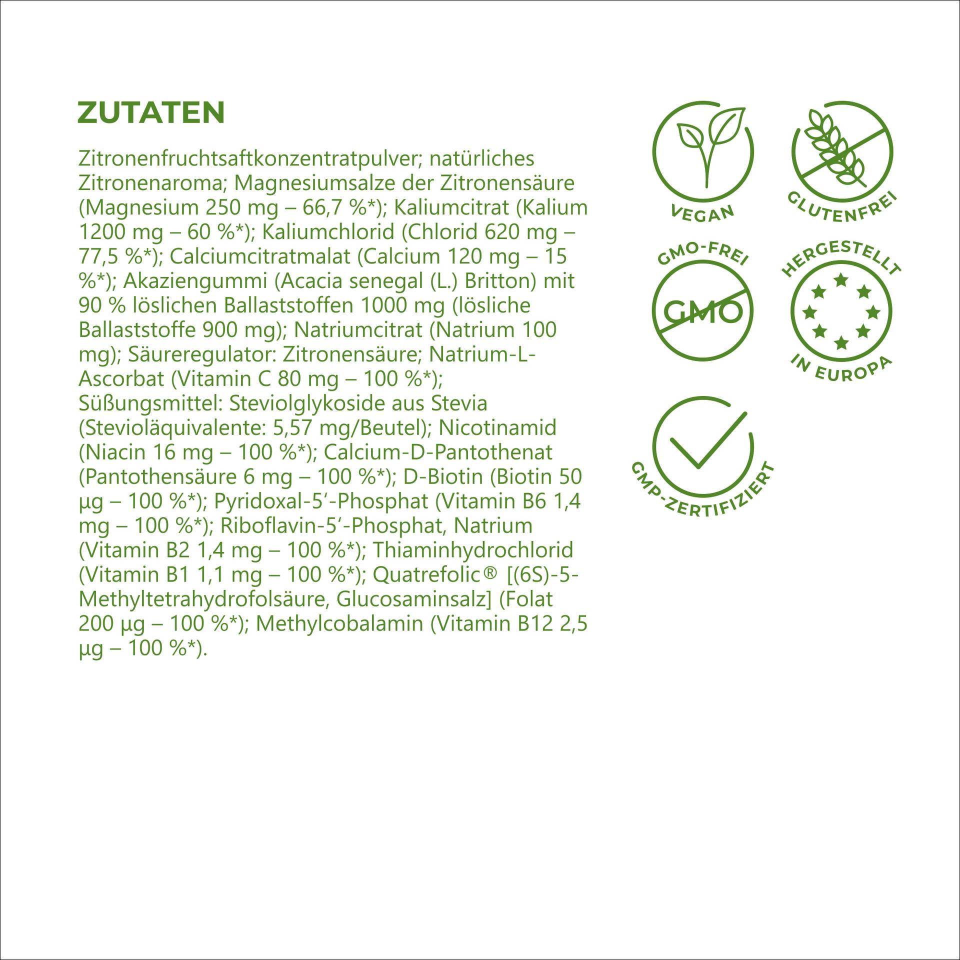 Hydrolyte Synergy FORTE Ohne Zuckerzusatz – gesüßt mit Stevia