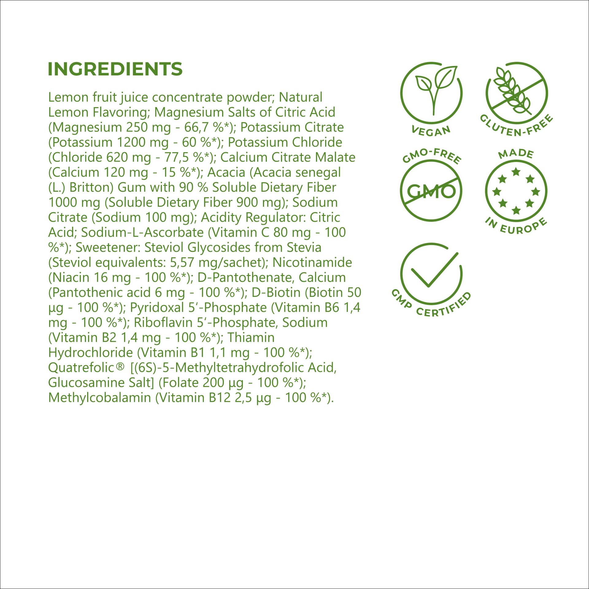 Hydrolyte Synergy FORTE No added sugar – sweetened with stevia
