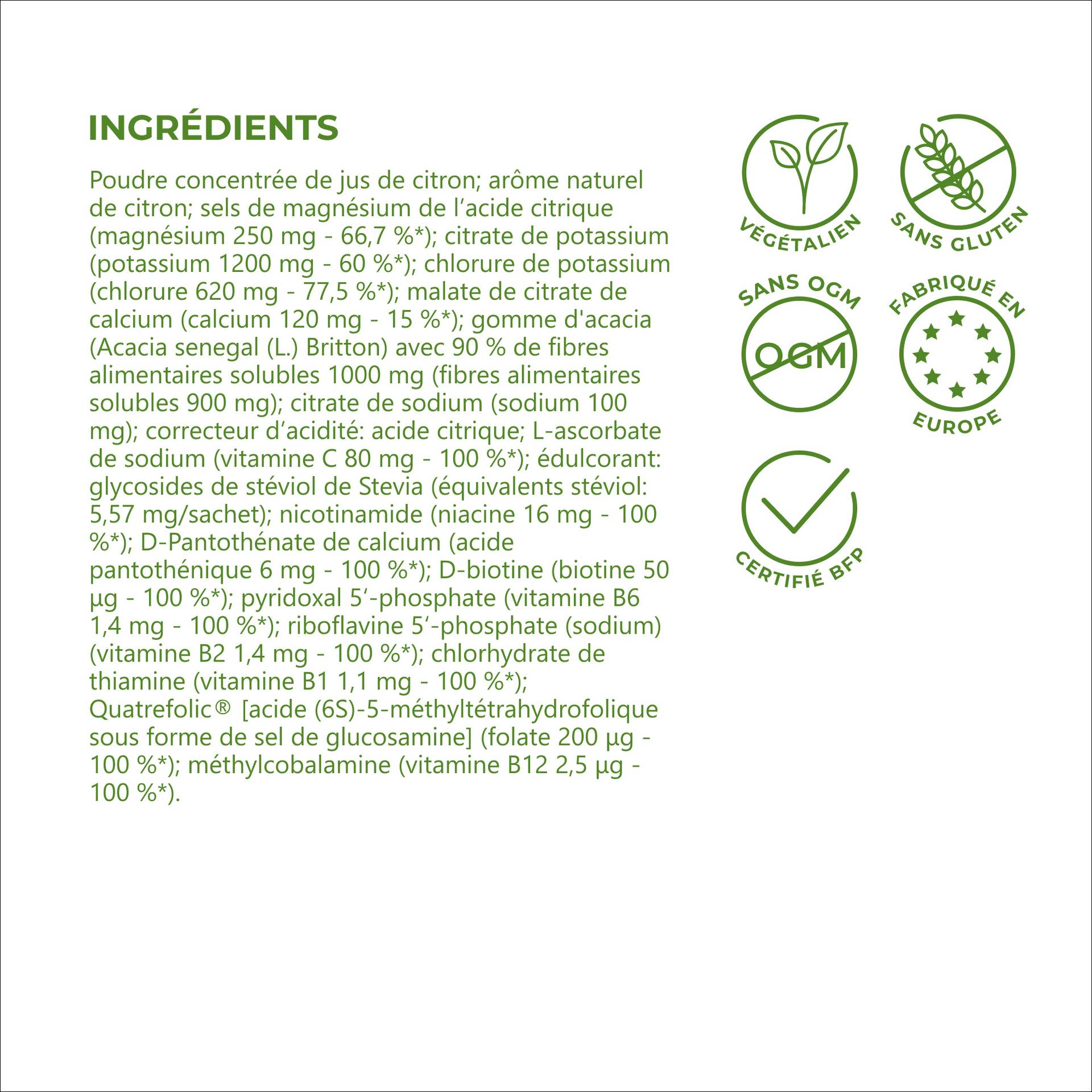 Hydrolyte Synergy FORTE Sans sucre ajouté, édulcoré à la stévia