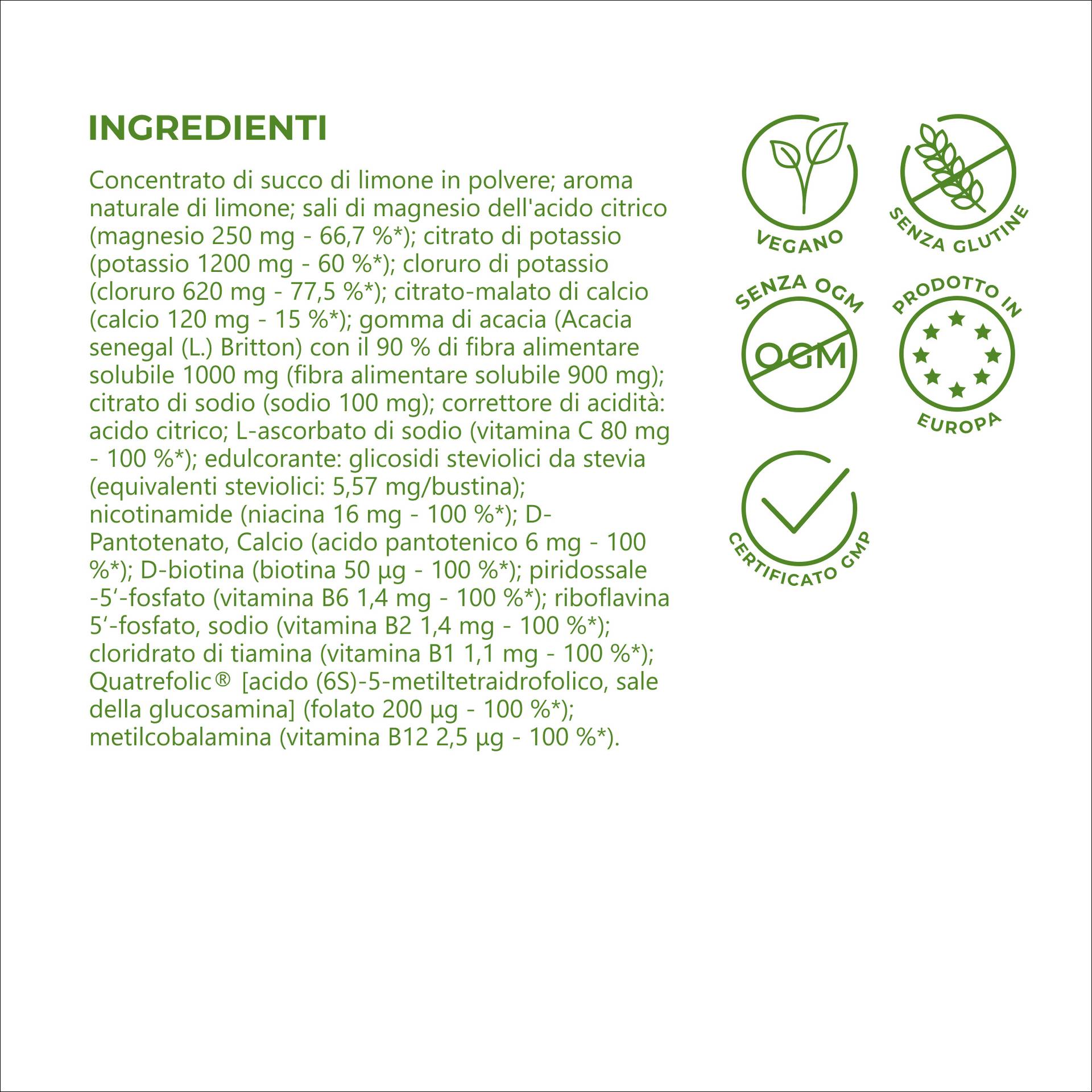 Hydrolyte Synergy FORTE Senza zuccheri aggiunti – dolcificato con stevia