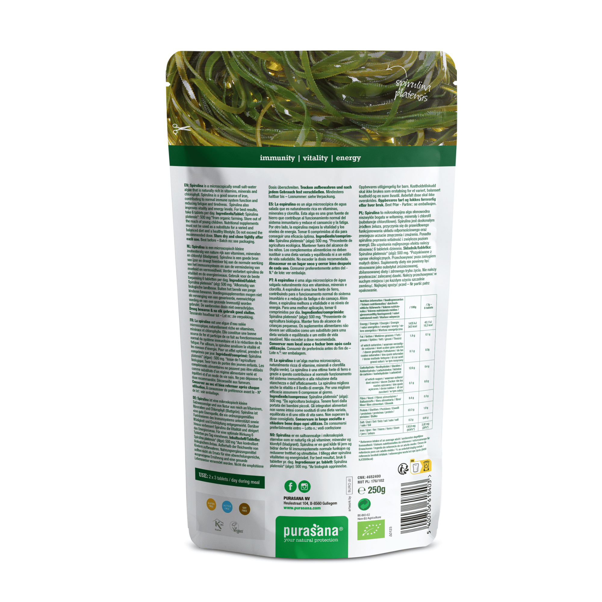 Thumbnail - UltraPure Spirulina Bio Tabs