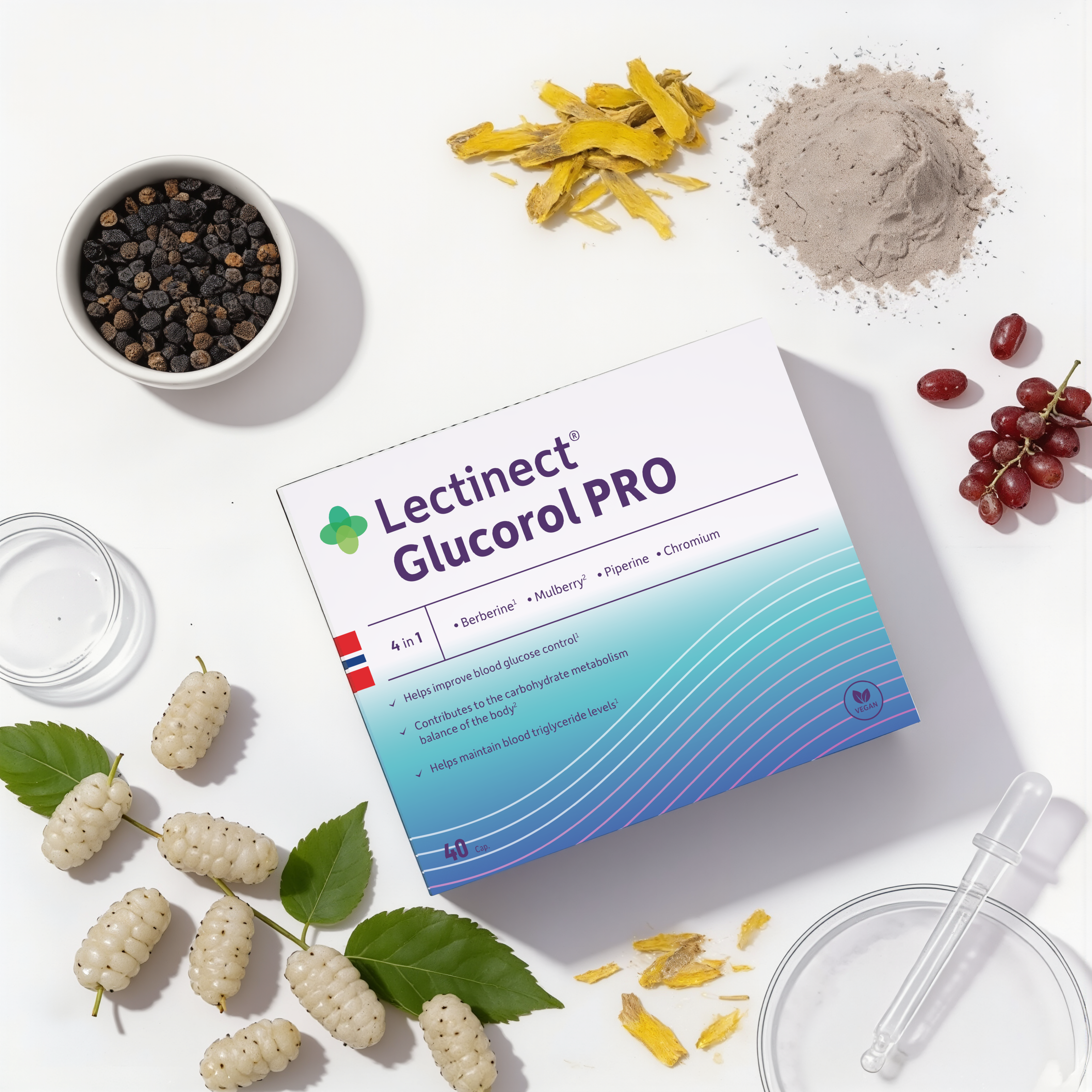 Glucorol PRO med ingredienser