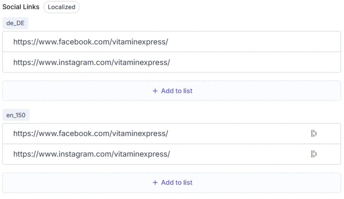 Social Links