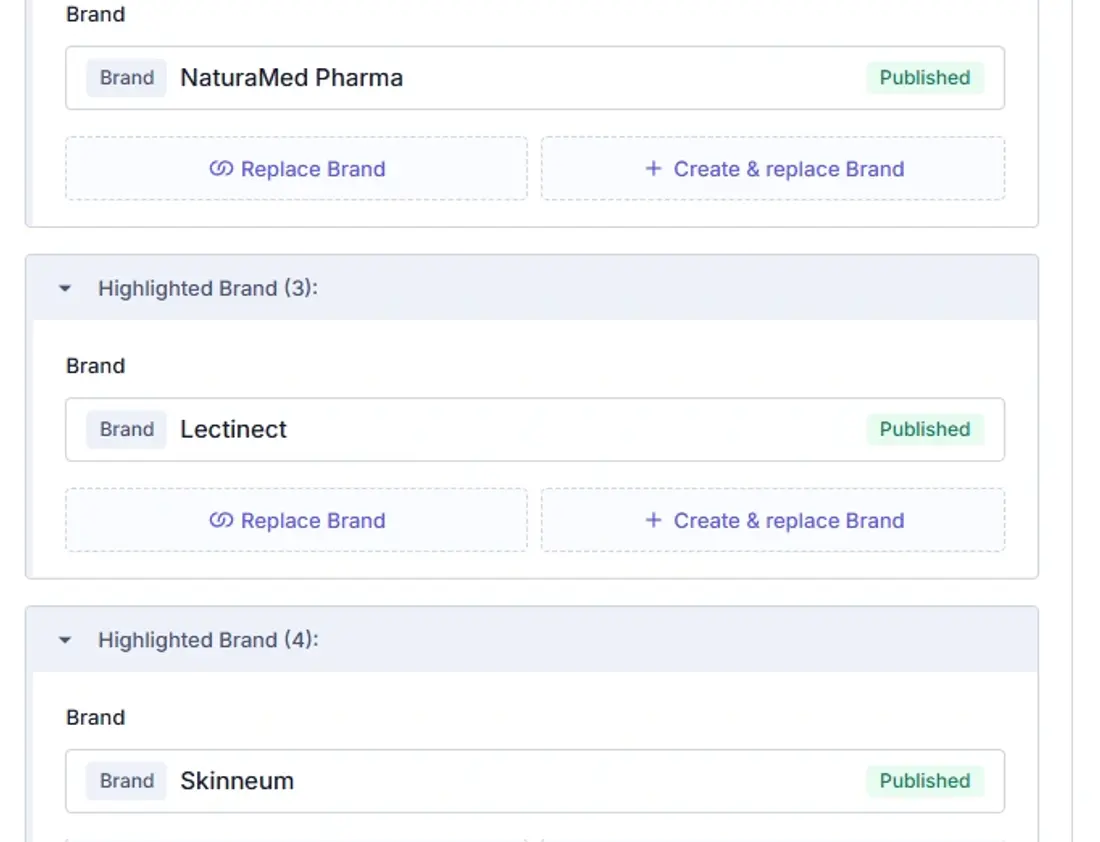 Highlighted Brand