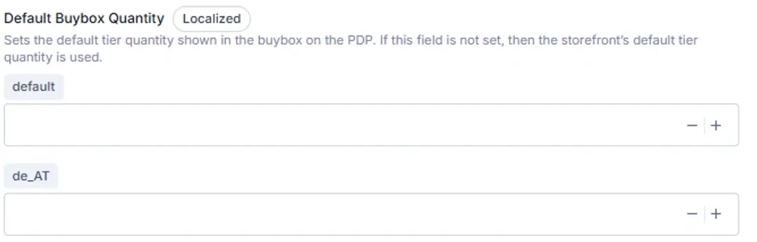 Default buybox quantity