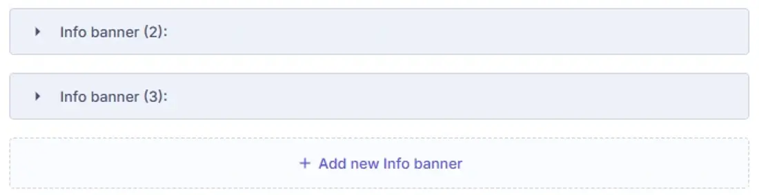 Info Banner List