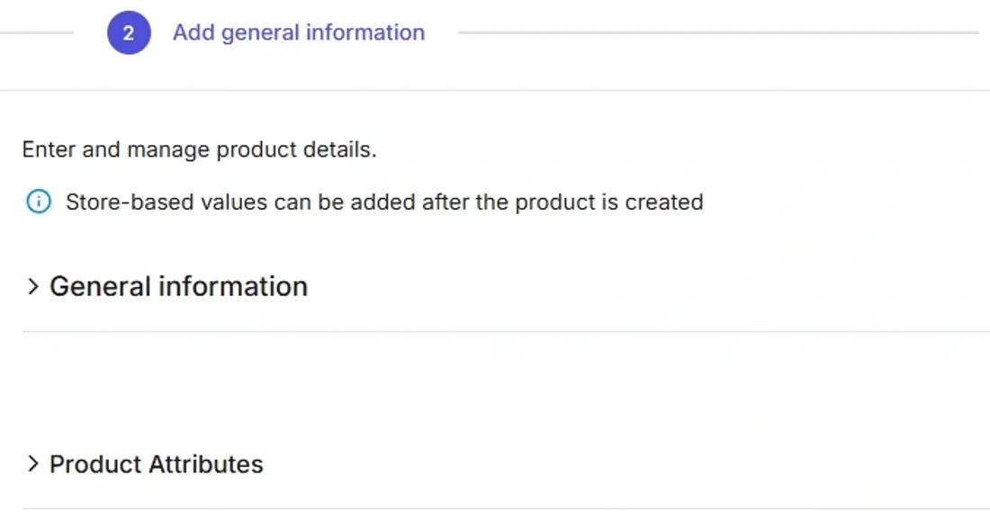 Add general information