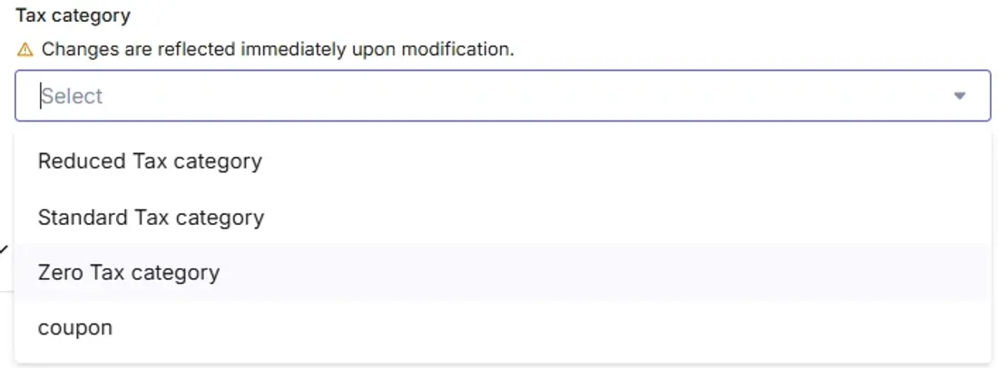 Tax category