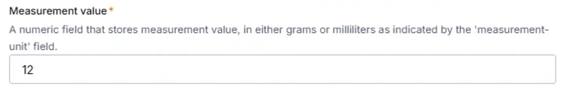 Measurement value