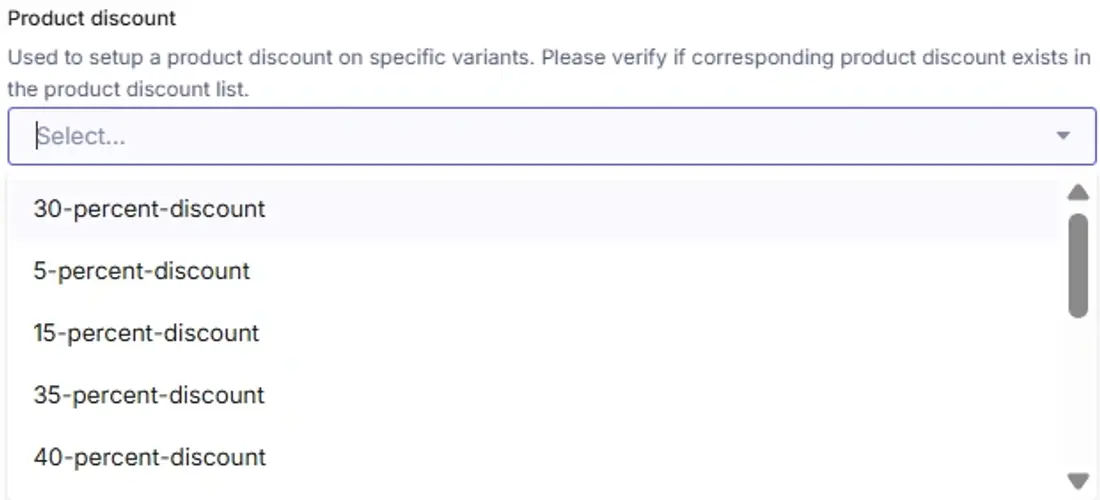 Product Discount