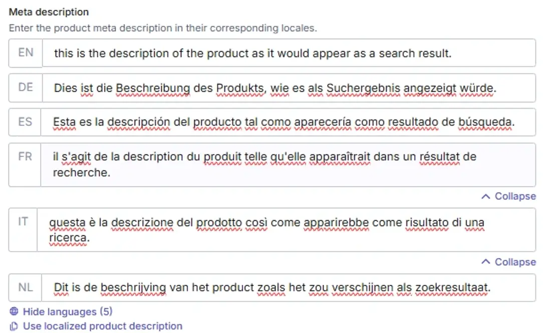 Meta description