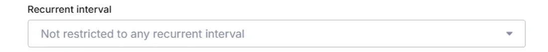 Recurrent interval
