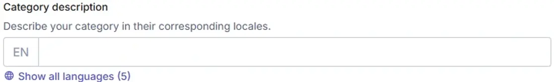 Category description