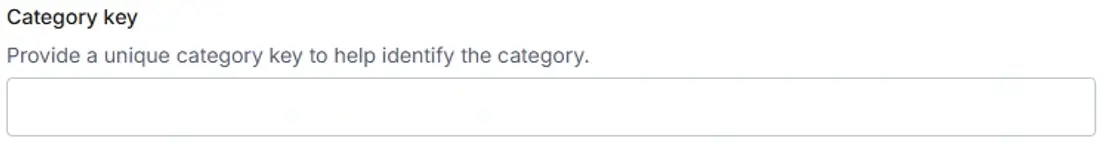 Category key