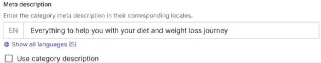 Meta description