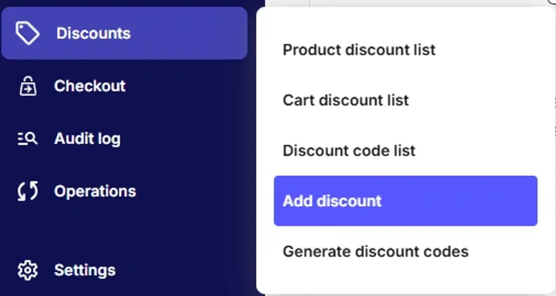 Product Discount List