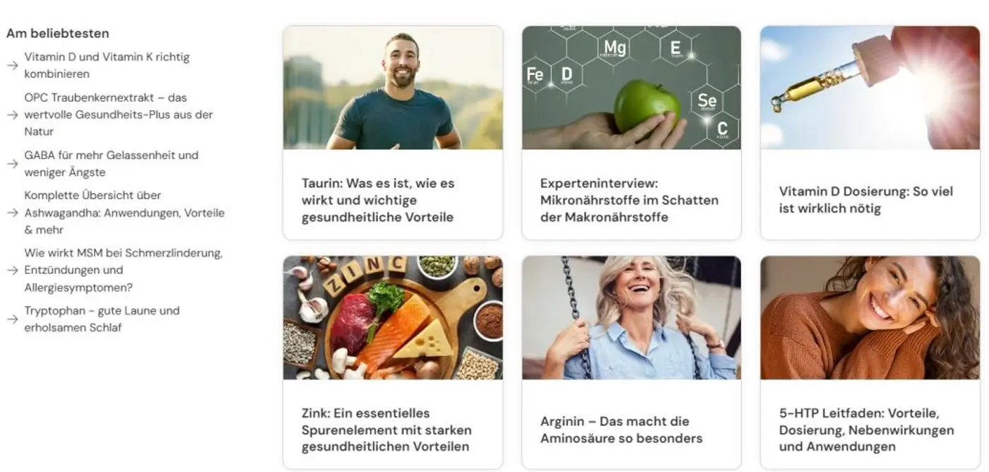Blog Overview Menu