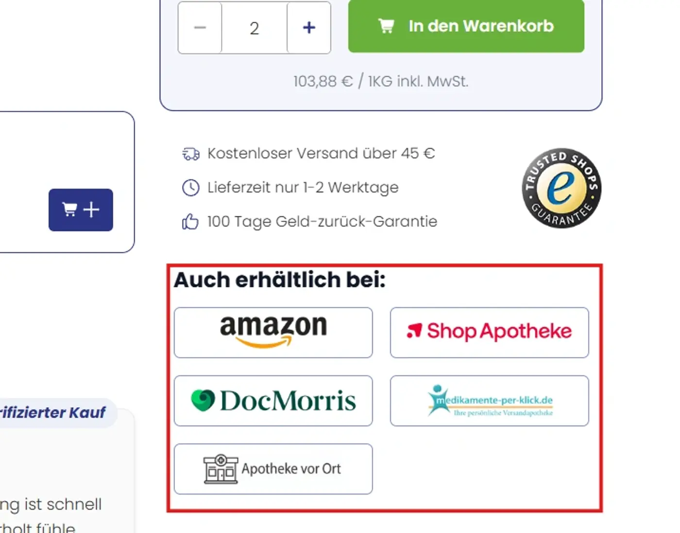 External marketplace URLs