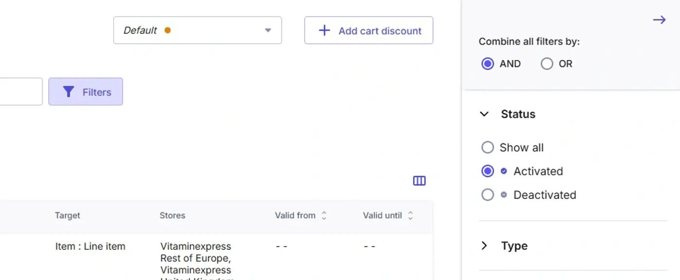Discount lists