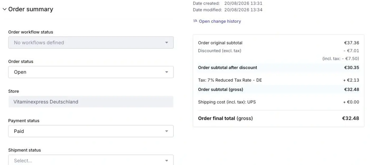 Payment and cancellation
