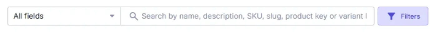 Filters button
