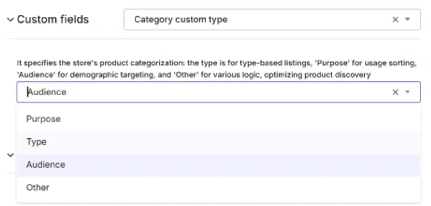Custom fields