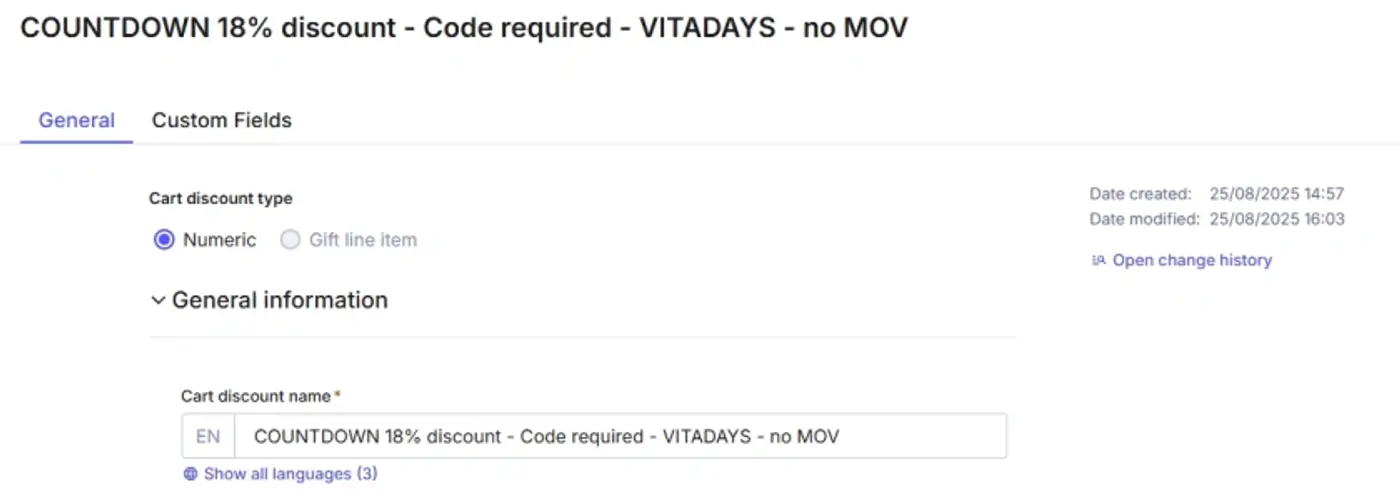Selecting one will redirect you to it’s own configuration page.
