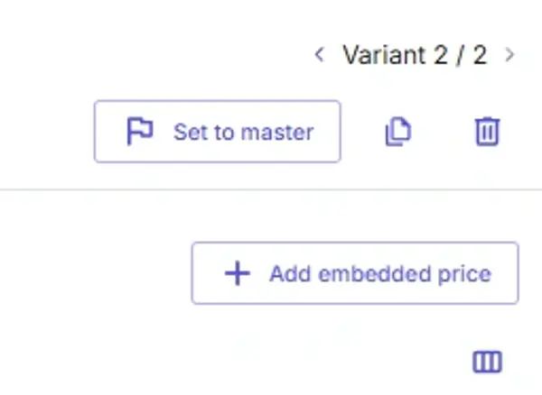 Add embedded price