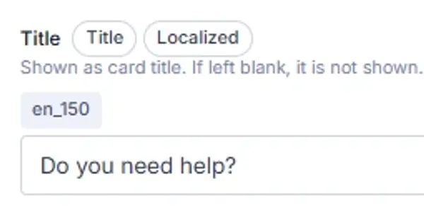 Customer Service Card