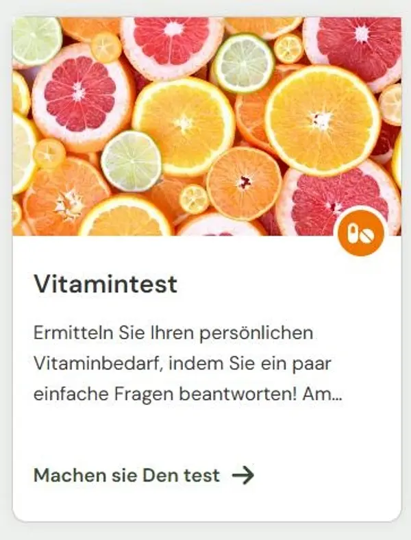 Vitamin Test Cards