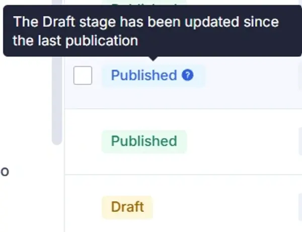 In Hygraph all content has one of the following three stage