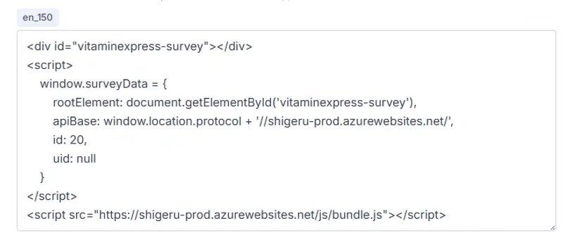Embedded Code