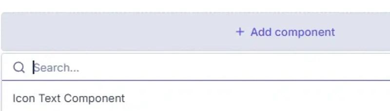 Icon Text Components