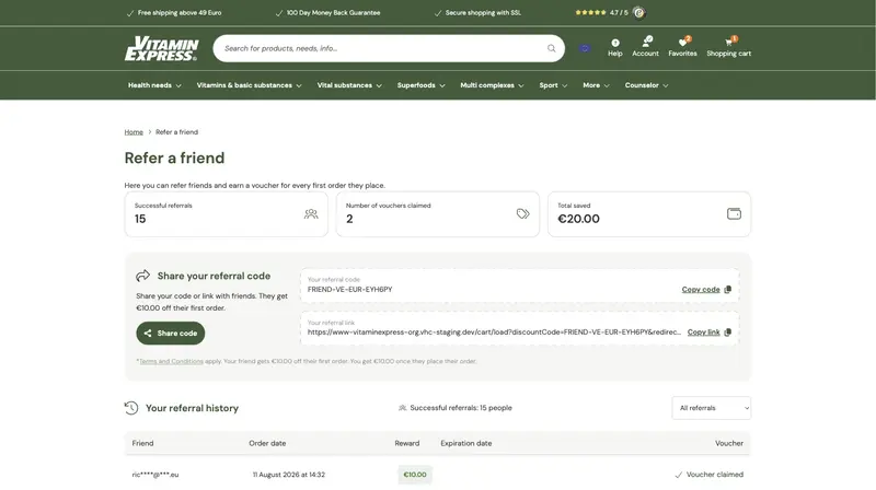 Referral portal