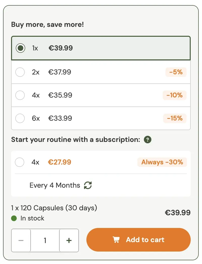 Website buy box