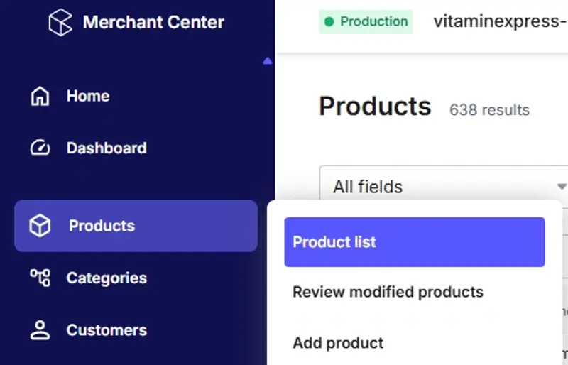 Product list