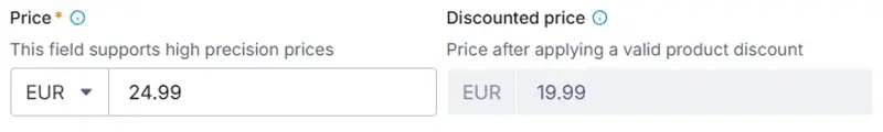 Discounted price