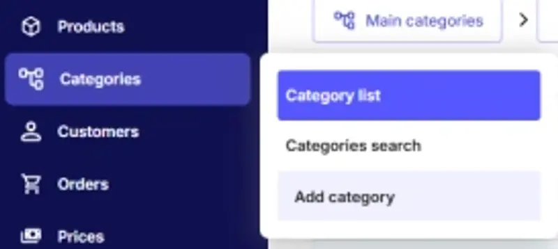 Creating a category