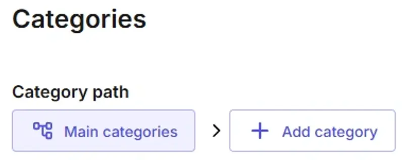 Creating a category