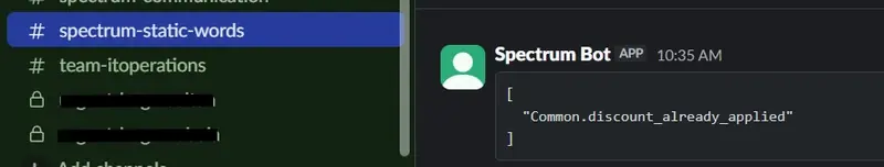Static words are announced by the dev team on a dedicated slack channel.