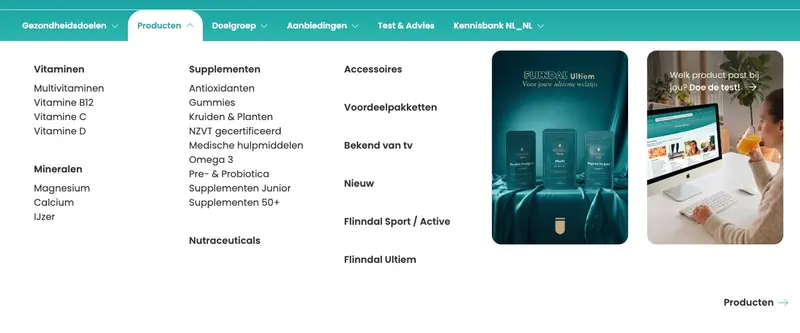 Mega Menu example